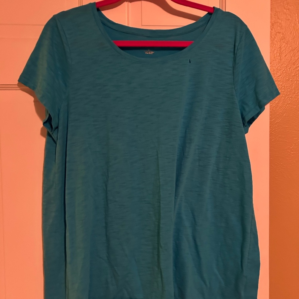 Lilly Pulitzer Aqua Short Sleeve Top